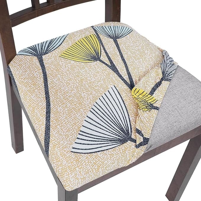Spandex Stretch Chair Seat Covers Great Happy IN Beige Dandelion 