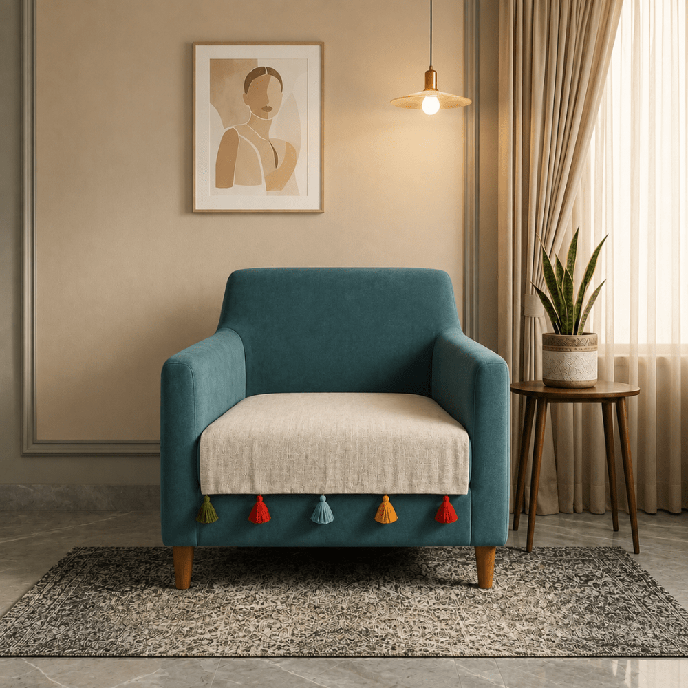 Beige Sadhaa 1 Seater 