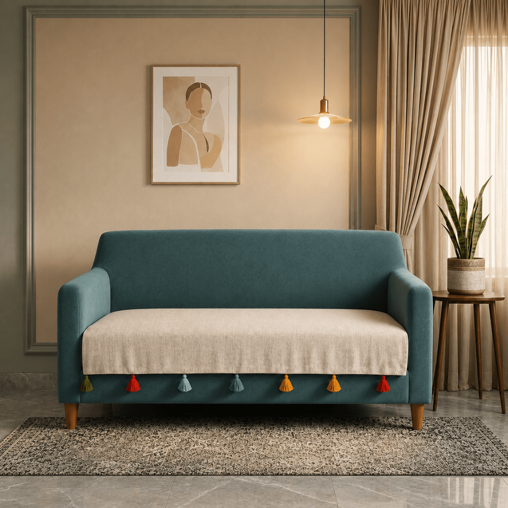 Beige Sadhaa 2 Seater 
