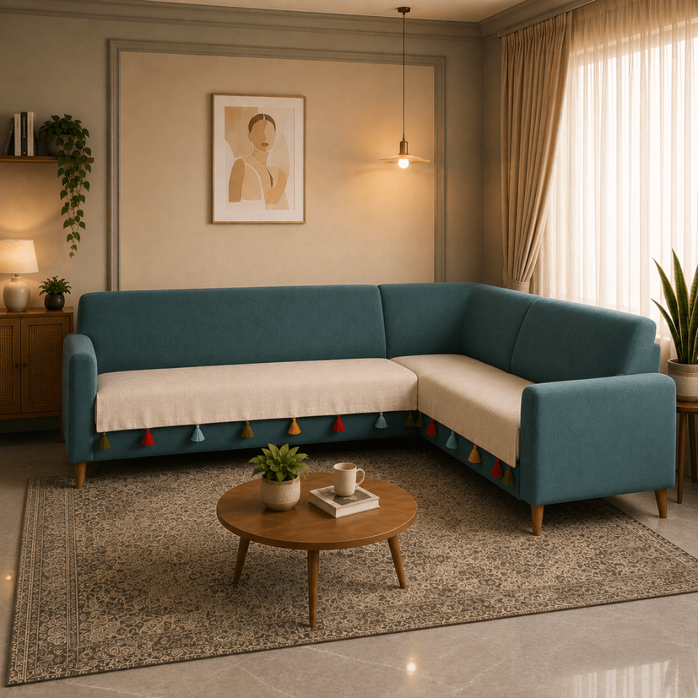 Beige Sadhaa 3+2(L SHAPE) 