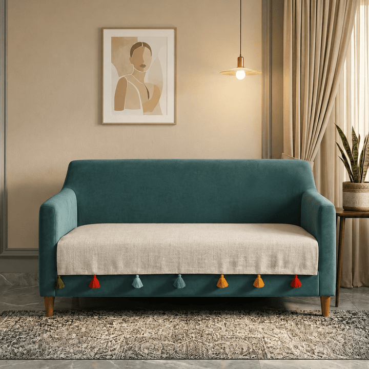 Beige Sadhaa 3 Seater 