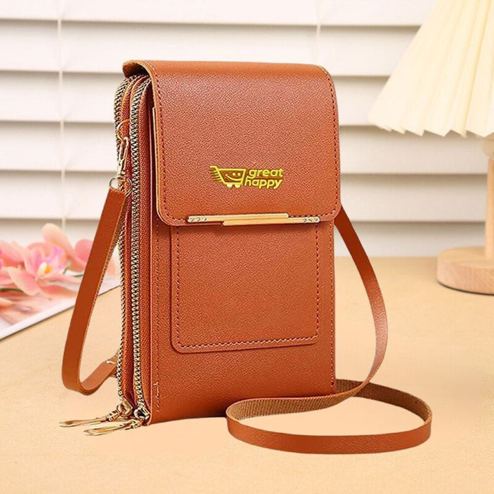 Premium Touch Screen Women's Bag ( Anti-theft RFID Protection ) Great Happy IN BROWN 