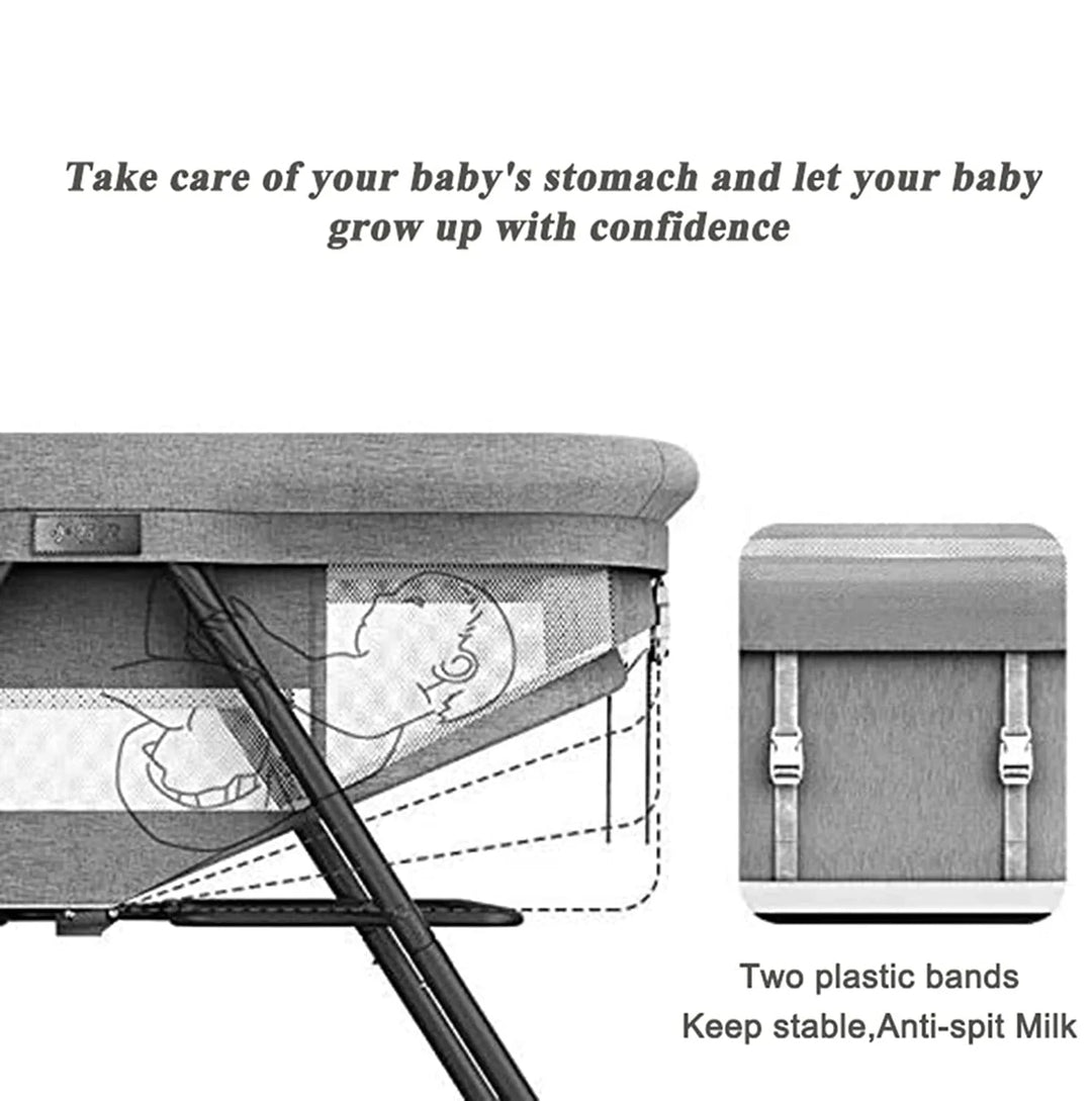 Foldable Baby Cradle/Crib with Casters – Space-Saving Portable Nursery Great Happy IN 