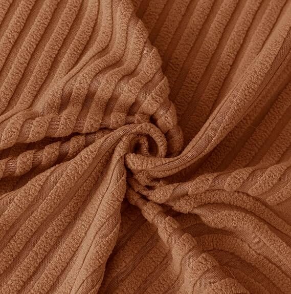 Camel Geometric Line Pattern Jacquard Sofa Cover Great Happy IN 