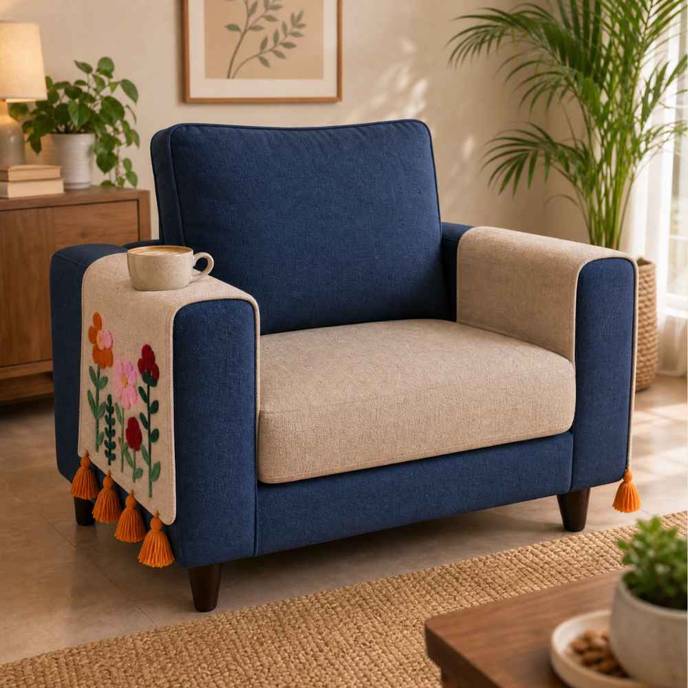 Jute Look Cotton Sofa Cover jute sofa cover Great Happy IN 