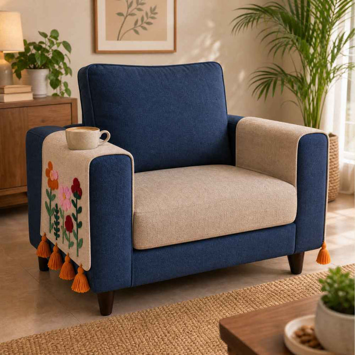 Jute Look Cotton Sofa Cover jute sofa cover Great Happy IN 