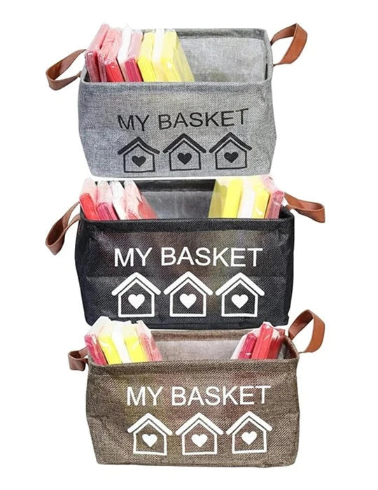 3-Pack Foldable Mini Storage Bins Great Happy IN 