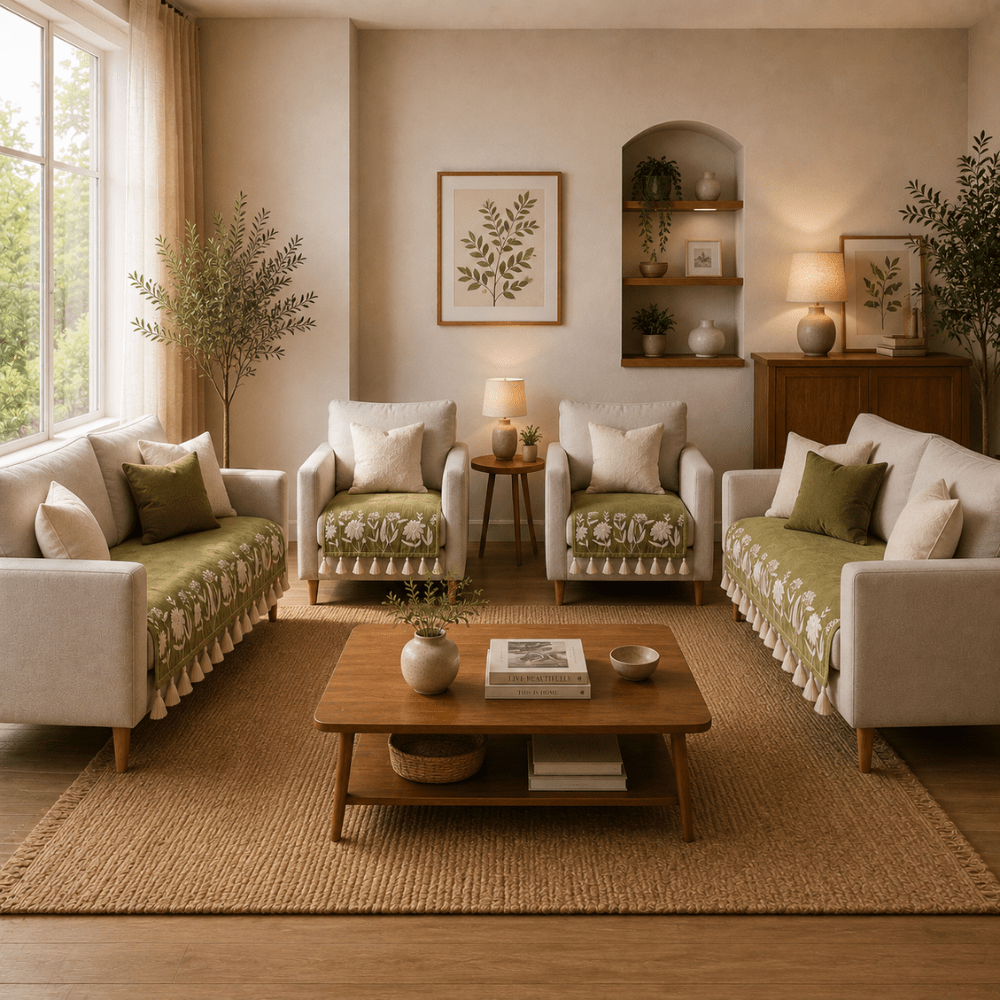 Jute Cotton Sofa Cover jute sofa cover Great Happy IN 