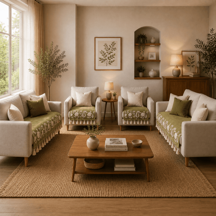 Jute Cotton Sofa Cover jute sofa cover Great Happy IN 
