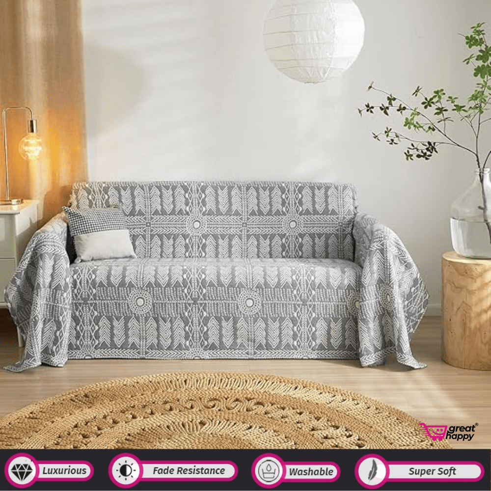 Boho Sofa Cover Great Happy IN Grey Boho 1 Seater 