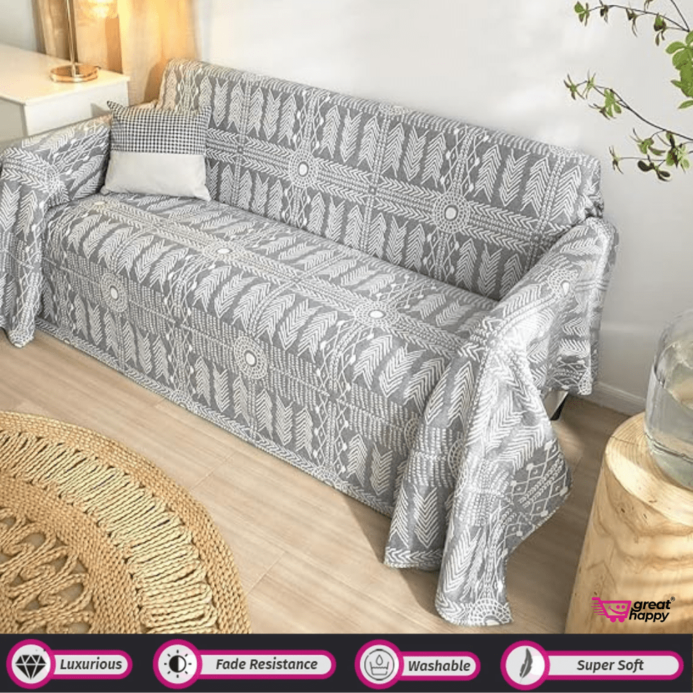 Boho Sofa Cover Great Happy IN Grey Boho 2 Seater 