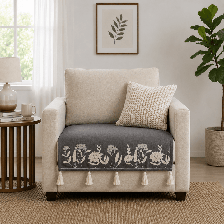Jute Cotton Sofa Cover jute sofa cover Great Happy IN 