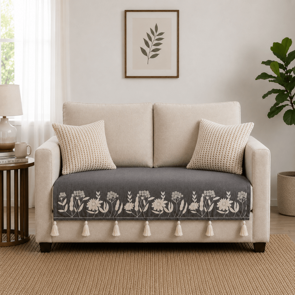 Jute Cotton Sofa Cover jute sofa cover Great Happy IN 