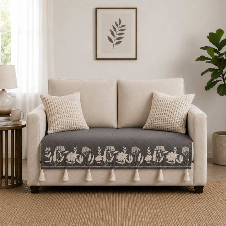 Jute Cotton Sofa Cover jute sofa cover Great Happy IN 