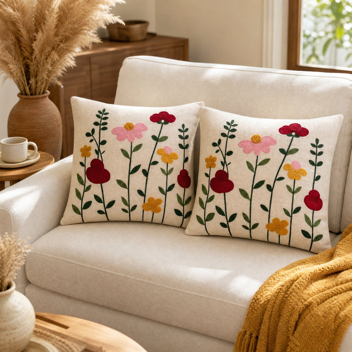 Artisan Embroidered Cushion Covers