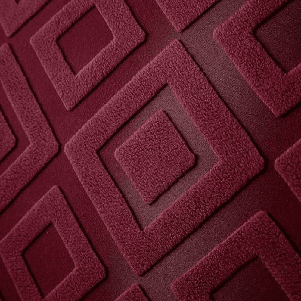 Maroon Diamond Texture Jacquard Sofa Cover Great Happy IN 