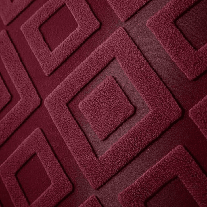Maroon Diamond Texture Jacquard Sofa Cover Great Happy IN 