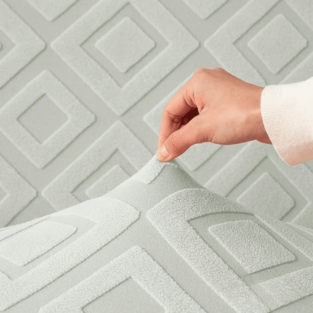 Smoke Diamond Texture Jacquard Sofa Cover Great Happy IN 