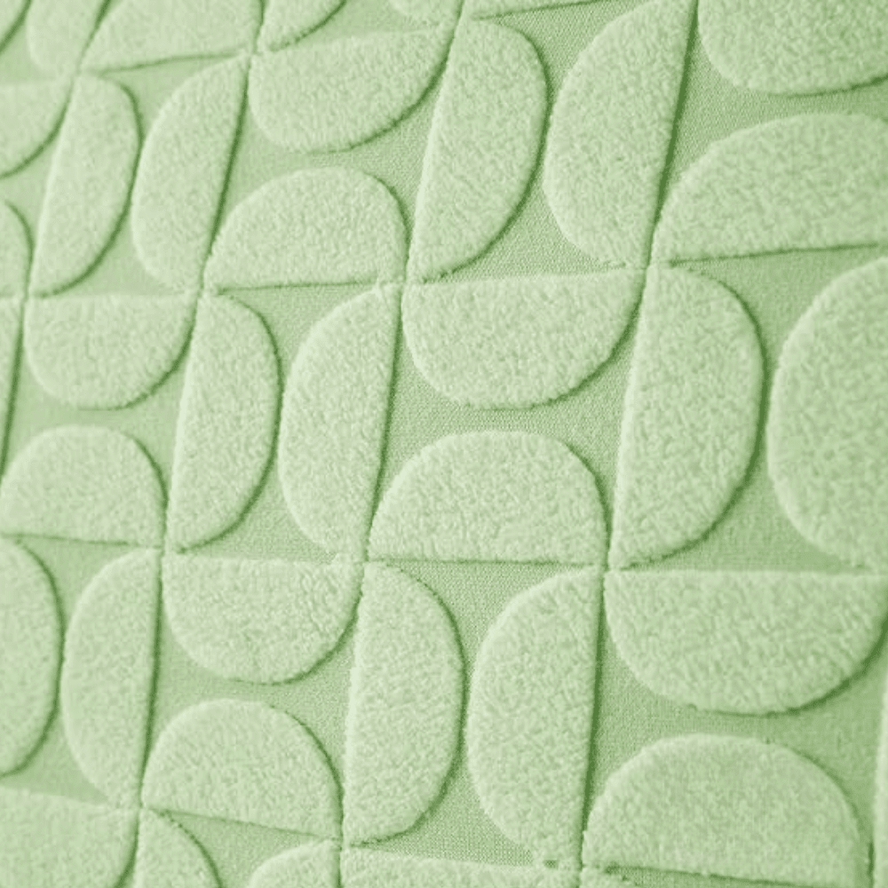 Green 3D Leaf Jacquard Sofa Cover Great Happy IN 