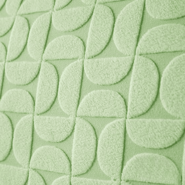 Green 3D Leaf Jacquard Sofa Cover Great Happy IN 