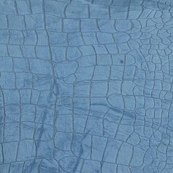 Blue Crocodile Fabric Jacquard Sofa Cover Great Happy IN 
