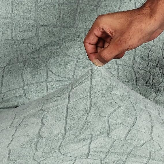 Green Crocodile Fabric Jacquard Sofa Cover Great Happy IN 