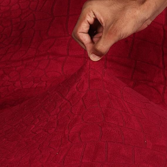 Wine Crocodile Fabric Jacquard Sofa Cover Great Happy IN 