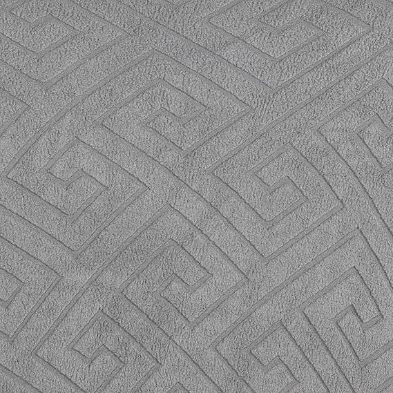Charcoal Greek Key Pattern Jacquard Sofa Cover Great Happy IN 