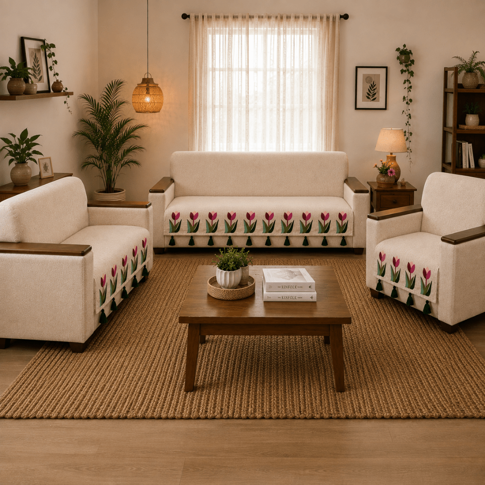Jute Cotton Sofa Cover jute sofa cover Great Happy IN 