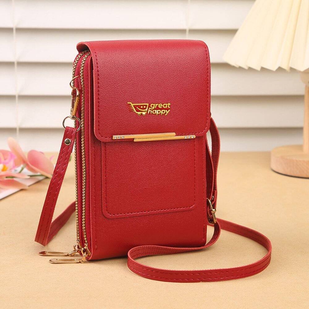 Premium Touch Screen Women's Bag ( Anti-theft RFID Protection ) Great Happy IN MAROON 