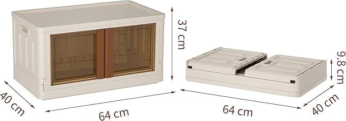 72 L Collapsible Plastic Closet Bin Great Happy IN 