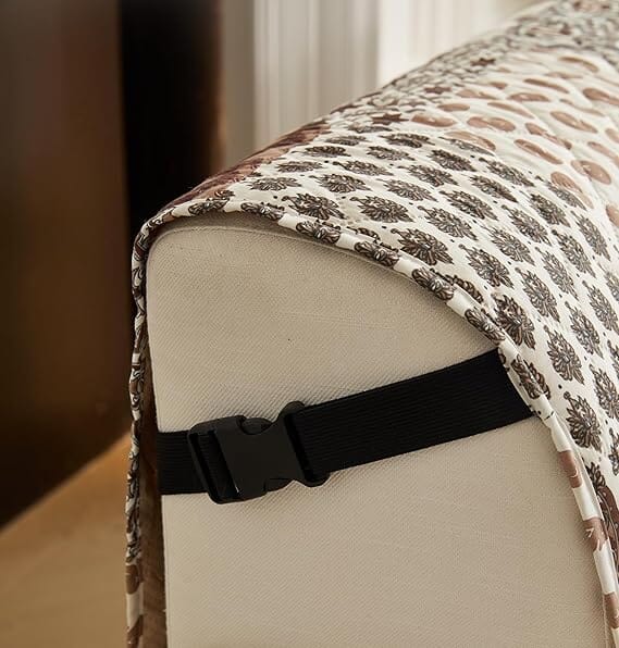 Boho Brown Quilted Sofa Cover Great Happy IN 