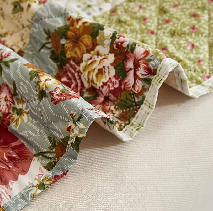 Flora Jade Quilted Sofa Cover Great Happy IN 
