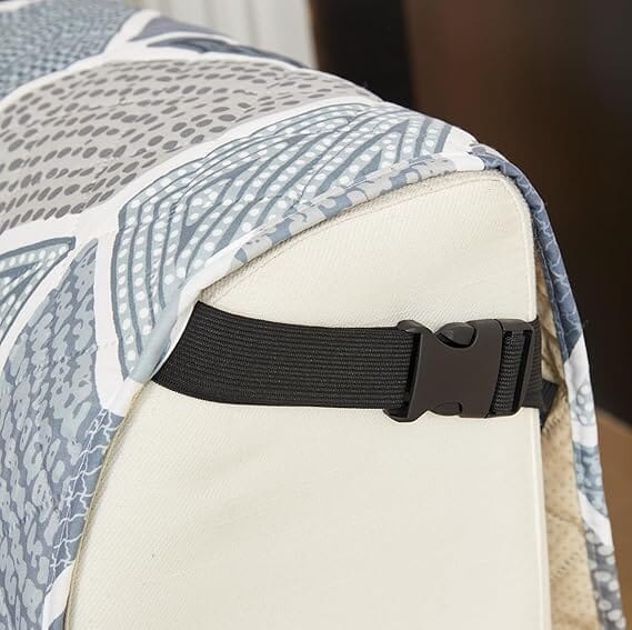 Octa Grey Quilted Sofa Cover Great Happy IN 