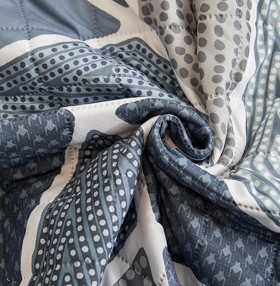 Octa Grey Quilted Sofa Cover Great Happy IN 
