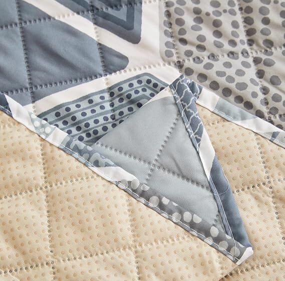 Octa Grey Quilted Sofa Cover Great Happy IN 