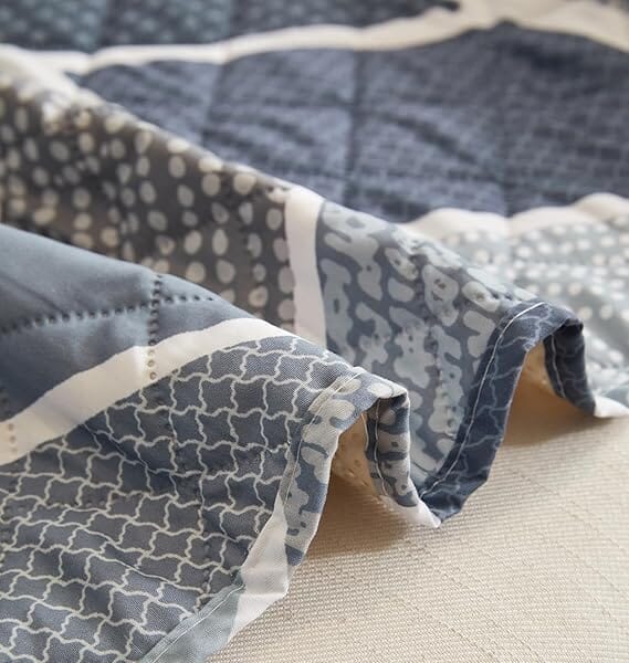 Octa Grey Quilted Sofa Cover Great Happy IN 