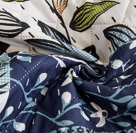 Paisley Blue Quilted Sofa Cover Great Happy IN 