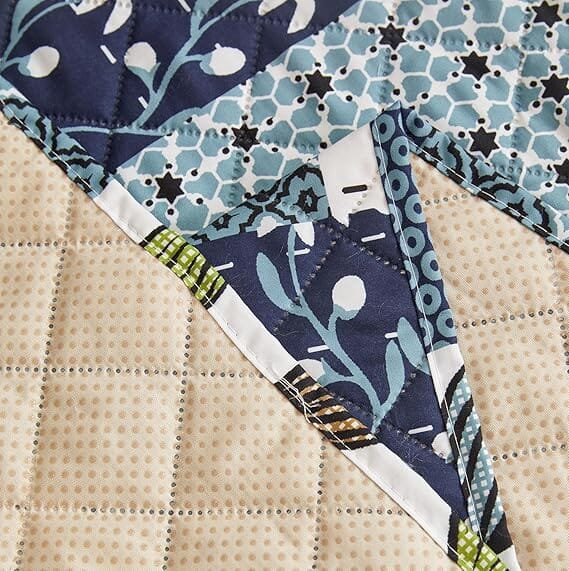 Paisley Blue Quilted Sofa Cover Great Happy IN 