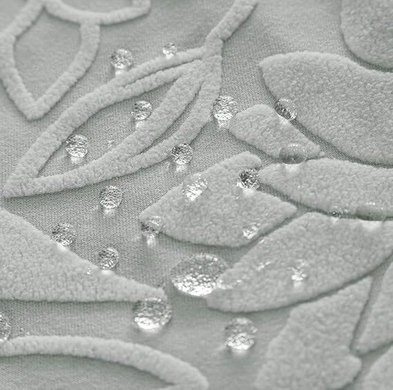 Light Grey Jacquard Chair Cover- Stretchable & Elastic Fitted Great Happy IN 