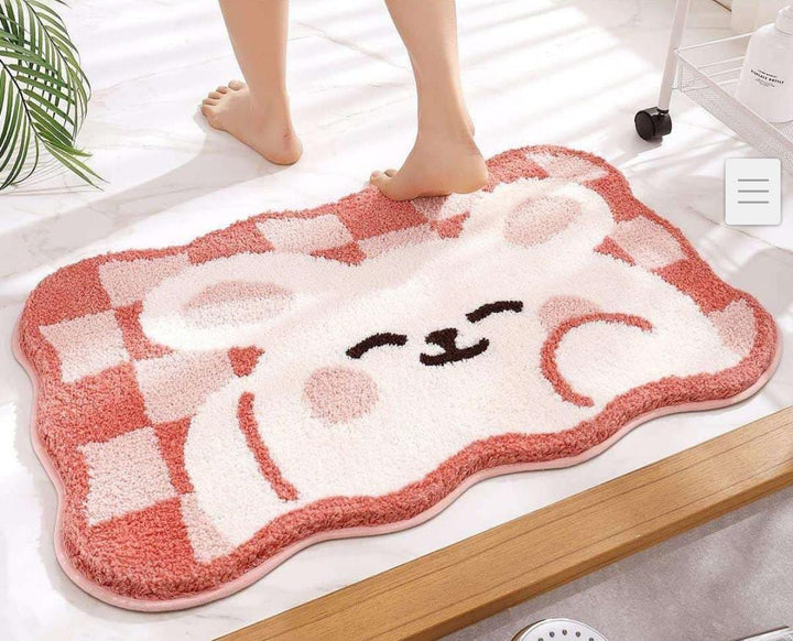 Soft Non-Slip Premium Bath Mat- 40 x 60 CM Great Happy IN Rabbit Pack of 1 