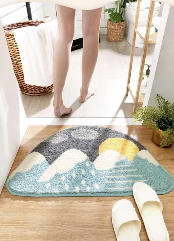 Soft Non-Slip Premium Bath Mat- 40 x 60 CM Great Happy IN Rainbow Pack of 1 