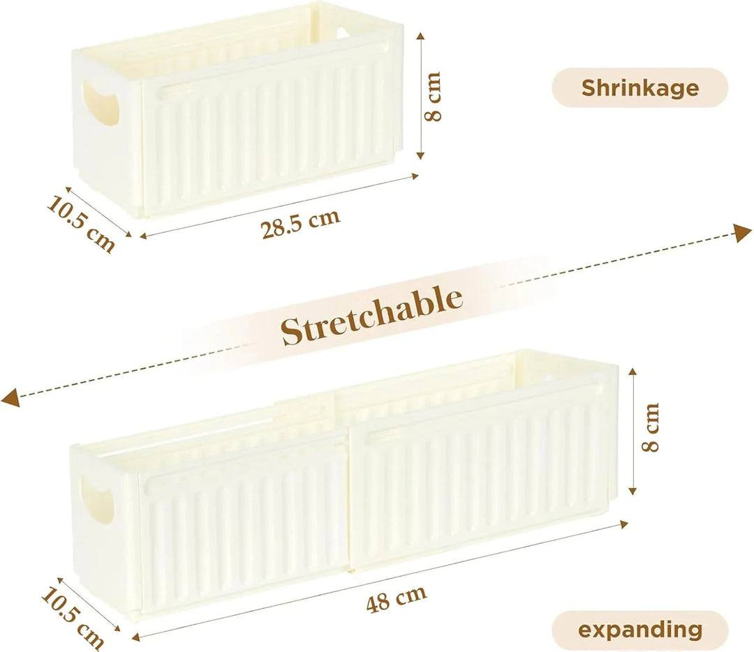 Expandable Plastic Organizer Bin Great Happy IN 