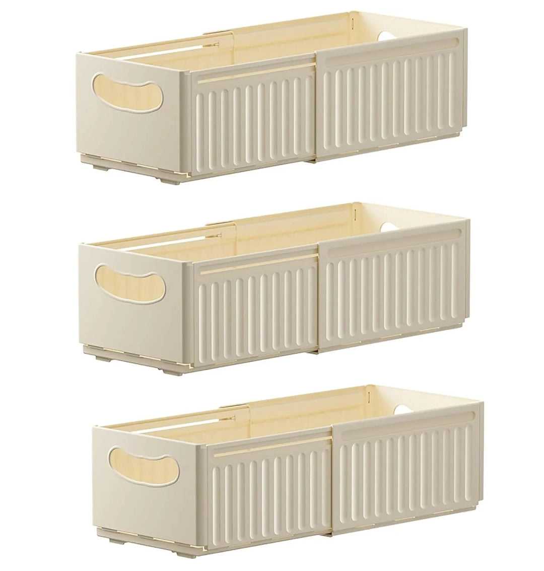 Expandable Plastic Organizer Bin Great Happy IN 3 