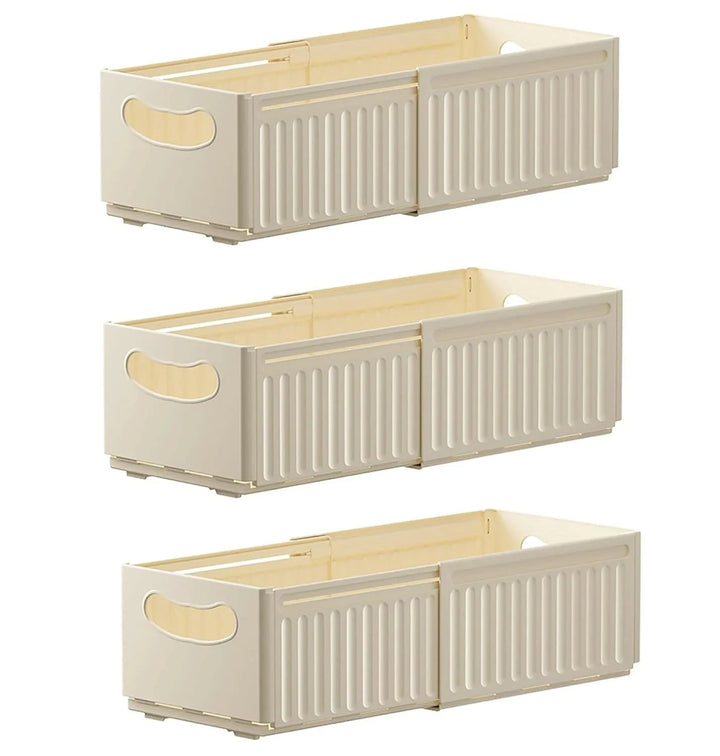 Expandable Plastic Organizer Bin Great Happy IN 3 
