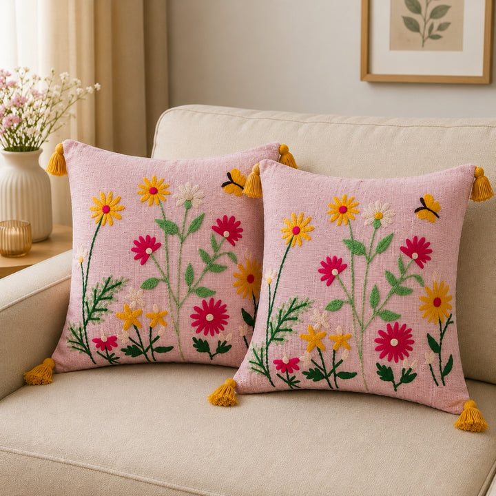 Artisan Embroidered Cushion Covers