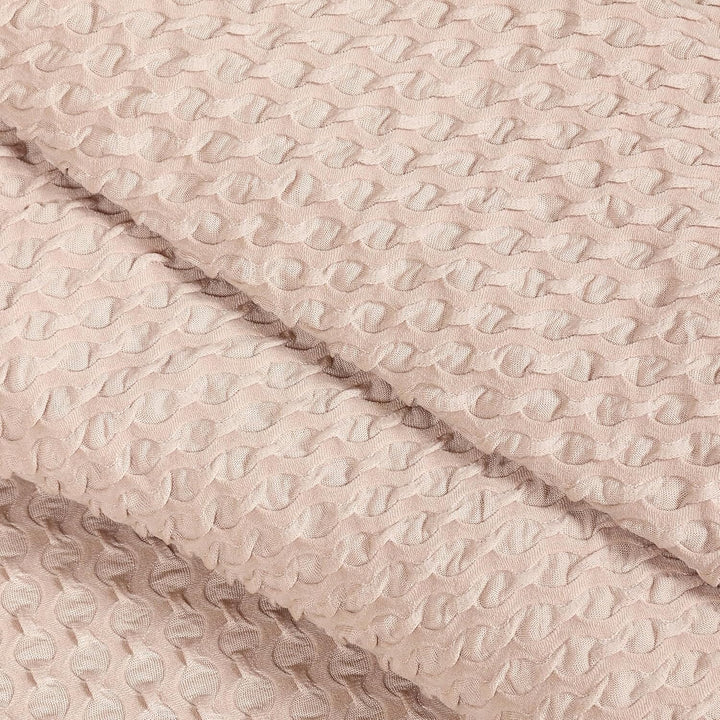 Beige Honeycomb Pattern Jacquard Sofa Cover Great Happy IN 