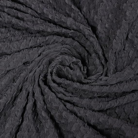 Charcoal Honeycomb Pattern Jacquard Sofa Cover Great Happy IN 