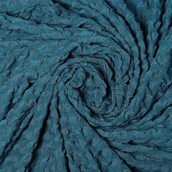 Teal Honeycomb Pattern Jacquard Sofa Cover Great Happy IN 