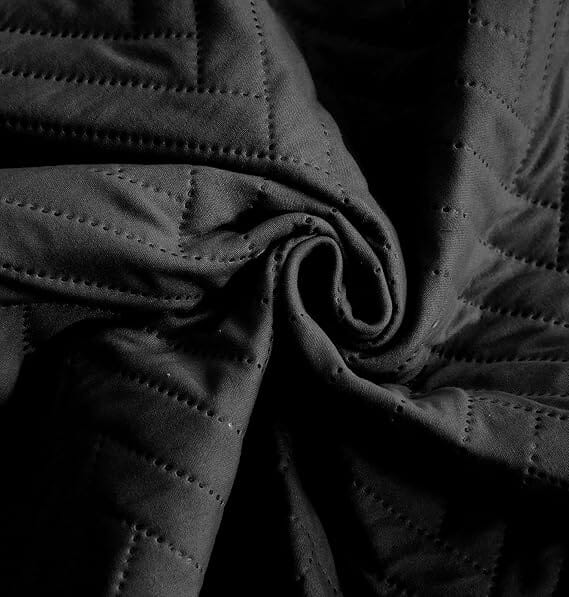 Sublime Black Quilted Sofa Cover Great Happy IN 